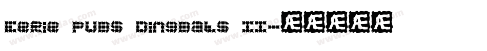 Eerie Pubs Dingbats II字体转换